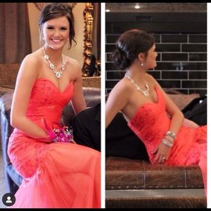 BEAUTIFUL Poppy Colored Formal Gown!! $600->$175